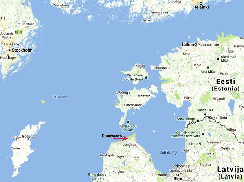 Bij Domesnaes vastgelopen